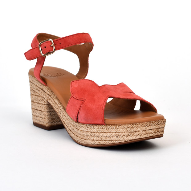 sandales à talons tangram cerise Aliwell