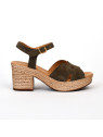sandales à talons mikasa kaki Aliwell