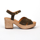 sandales à talons mikasa kaki Aliwell