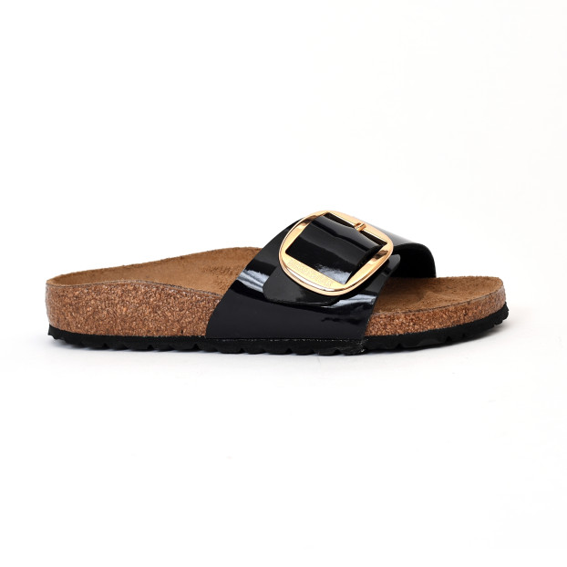 sandales & nu-pieds madrid big buckle bf vernis noir -bkle or Birkenstock