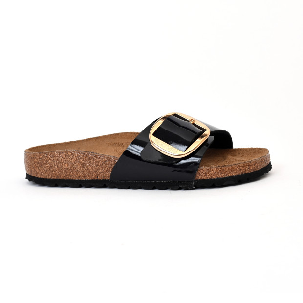 sandales & nu-pieds madrid big buckle bf vernis noir -bkle or Birkenstock