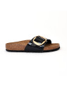 sandales & nu-pieds madrid big buckle bf vernis noir -bkle or Birkenstock