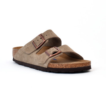 mules arizona soft footbed taupe Birkenstock
