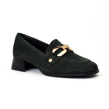 mocassins à talons lavinia vert Pm - Paris Milan