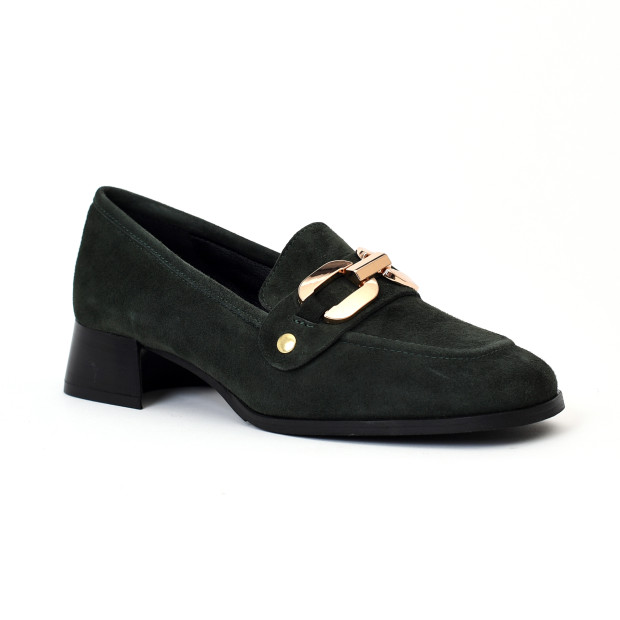 mocassins à talons lavinia vert Pm - Paris Milan