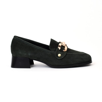 mocassins à talons lavinia vert Pm - Paris Milan