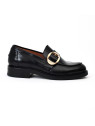 Mocassin a 7035 noir-boucle or Billi Bi