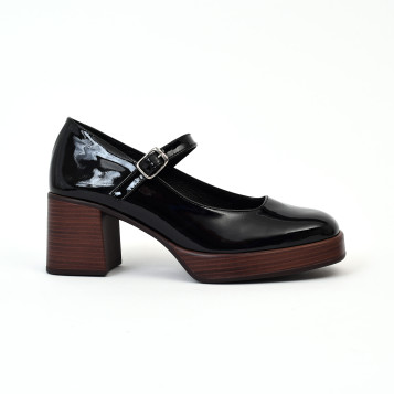 escarpins prune noir Adige