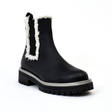 Bottines ber 5054 noir - blanc lodilove