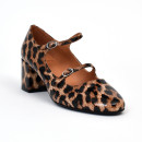 escarpins bride arrière pivoine leopard Emilie Karston