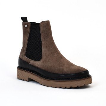 Bottines olivia h24 taupe Emilie Karston