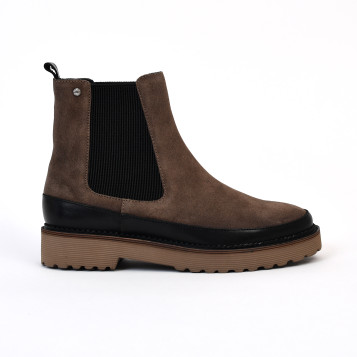 Bottines olivia h24 taupe Emilie Karston