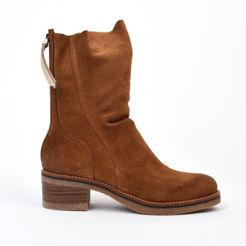 Bottines jazon camel Mkd