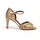 escarpins bout ouvert z 1260 pm glitter or Pm - Paris Milan