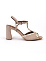 sandales à talons z 1331 pm sable Pm - Paris Milan