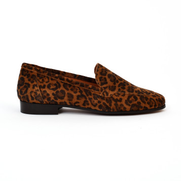 Mocassin amandine leopard Maison Toufet