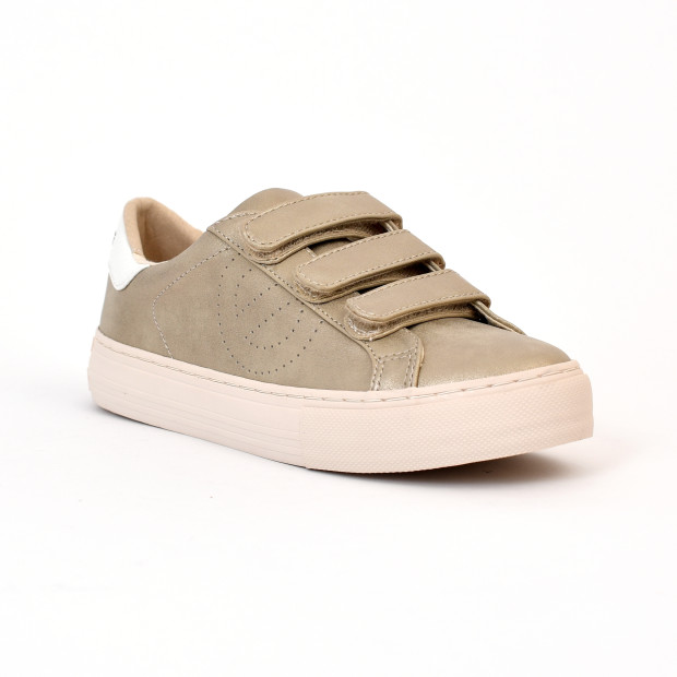 Baskets arcade straps g.suede/ecaille dusty gold No name