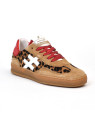 Baskets basket a032 poils de vache another trend vaca leopard/rouge another trend