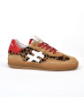 Baskets basket a032 poils de vache another trend vaca leopard/rouge another trend