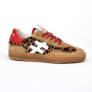 Baskets basket a032 poils de vache another trend vaca leopard/rouge another trend