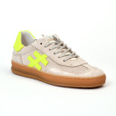 Baskets basket a032 poils de vache another trend vaca lin/jaune another trend