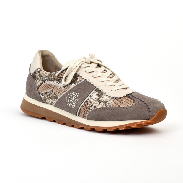 Baskets cinthya python beige Emilie Karston