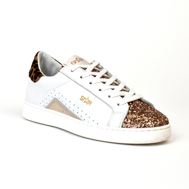Baskets 8400 my blanc /glitter Myma