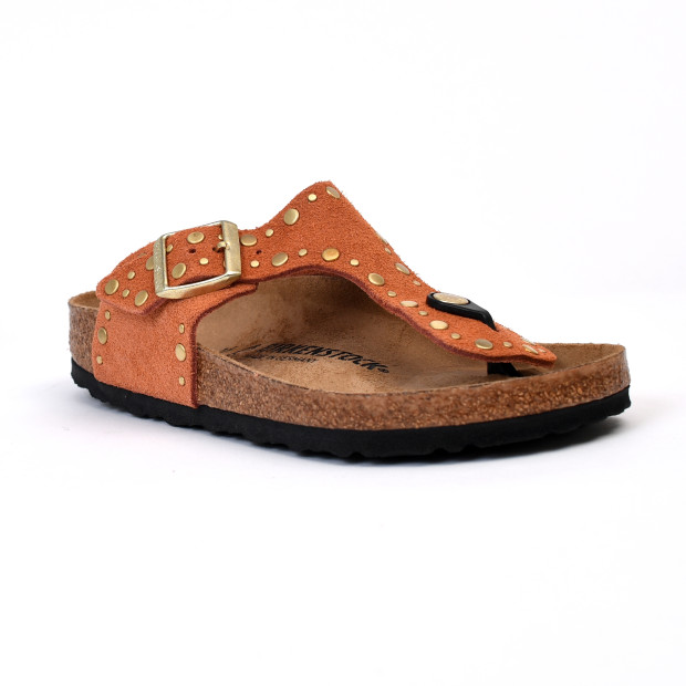 sandales & nu-pieds gizeh rivet leve dark rust Birkenstock