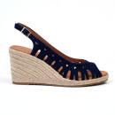 espadrilles compensées sarah bleu marine Emilie Karston