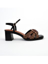 sandales à talons 9968 noir-marron noa harmon