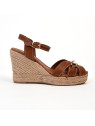sandales compensées a8609 cognac Billi Bi