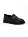 Mocassin abigaelle clous noir Maison Toufet