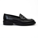 Mocassin abigaelle clous noir Maison Toufet