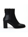bottines à talons giselle clous noir Maison Toufet