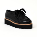 derbies & richelieus mocassin myma 8514 cuir vernis noir noir Myma