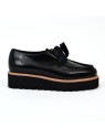 derbies & richelieus mocassin myma 8514 cuir vernis noir noir Myma