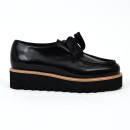 derbies & richelieus mocassin myma 8514 cuir vernis noir noir Myma