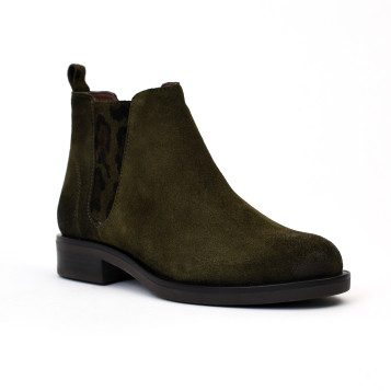 Bottines dalia kaki-léo