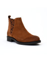 Bottines dalia camel-léo