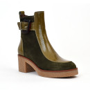 bottines à talons emogi. vert m.k.d
