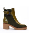 bottines à talons emogi. vert m.k.d