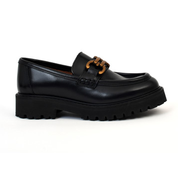 Mocassin naomy noir Maison Toufet