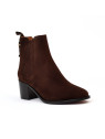 bottines à talons cecilia marron Maison Toufet