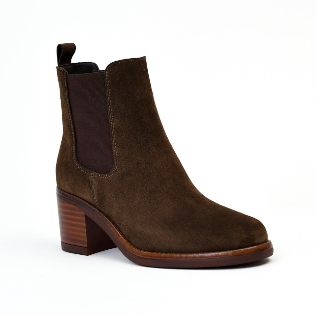 bottines à talons 5531 kaki Alpe