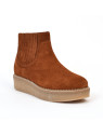 Bottines pallas zip beetle caramel Schmoove Femme