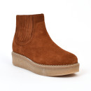 Bottines pallas zip beetle caramel Schmoove Femme