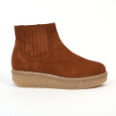 Bottines pallas zip beetle caramel Schmoove Femme