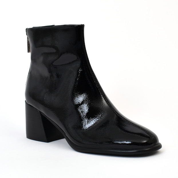 bottines à talons skara noir- vernis Schmoove Femme