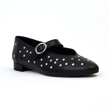 ballerines & babies cassandre noir Maison Toufet