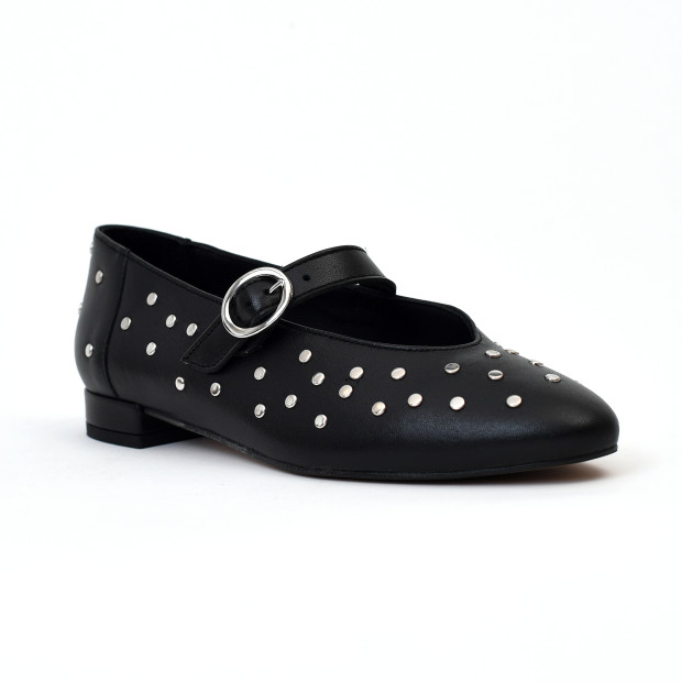 ballerines & babies cassandre noir Maison Toufet
